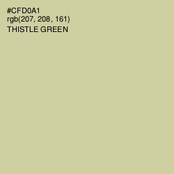 #CFD0A1 - Thistle Green Color Image